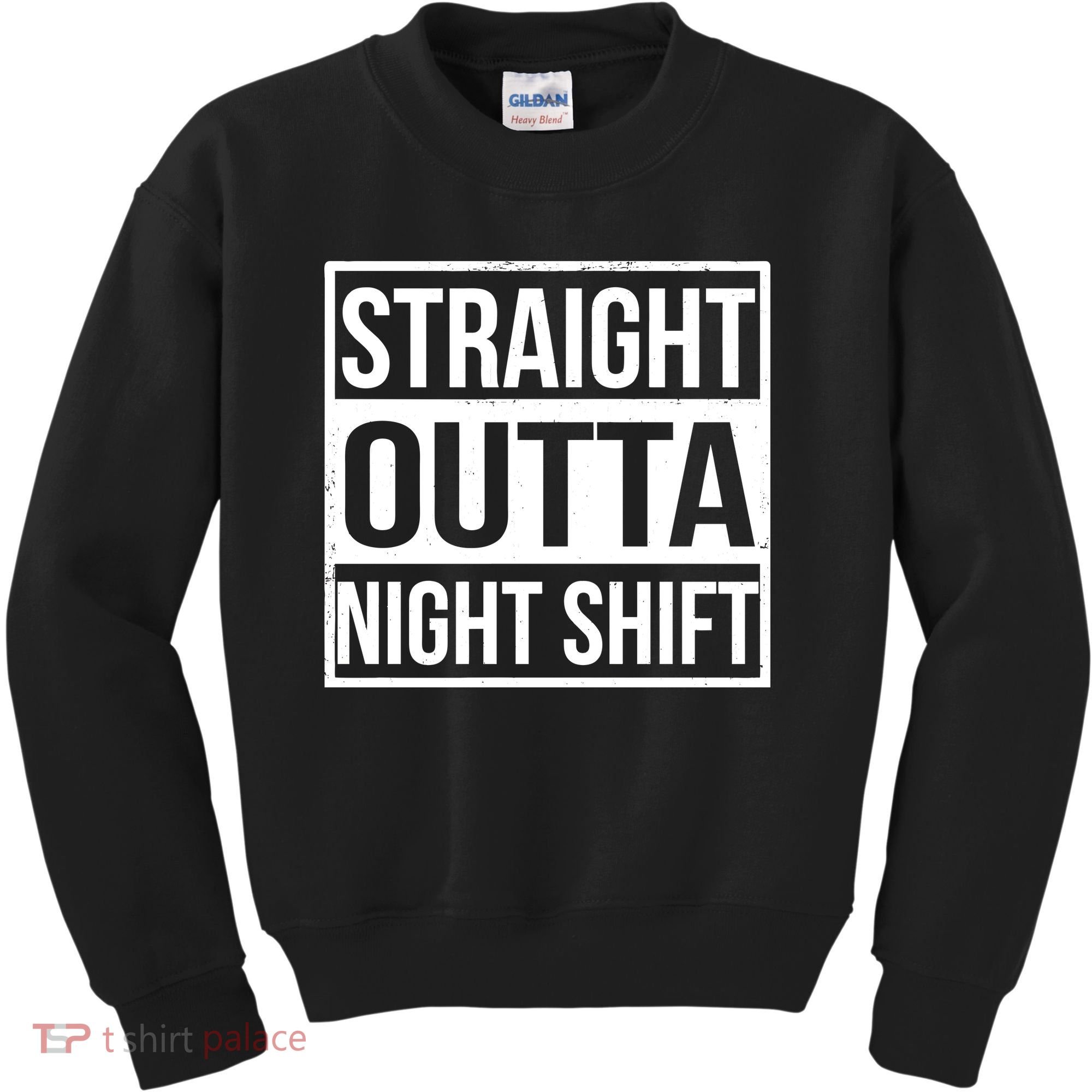 Straight Outta Night Shift Kids Sweatshirt