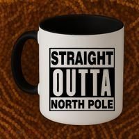 Straight Outta North Pole Coffee Mug thumb 2