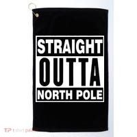 Straight Outta North Pole Golf Towel thumb 0