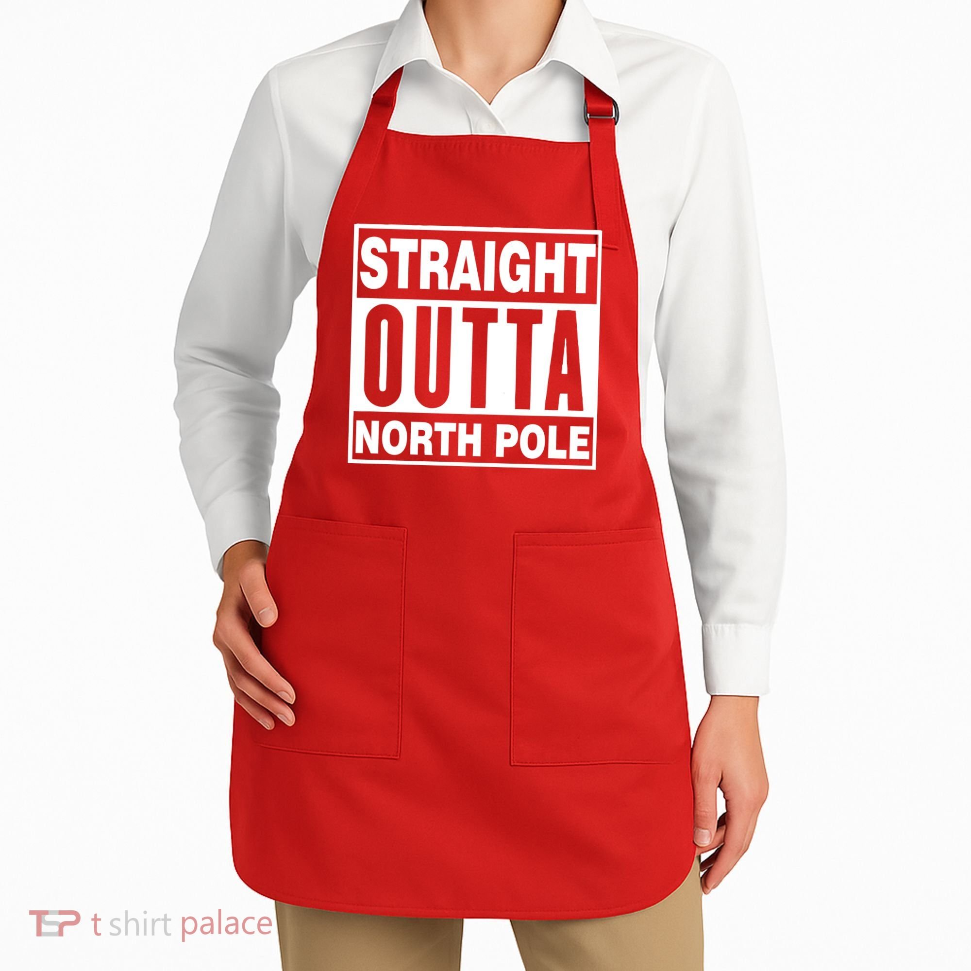 Straight Outta North Pole Apron
