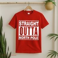 Straight Outta North Pole T-Shirt thumb 2