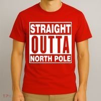 Straight Outta North Pole T-Shirt thumb 3