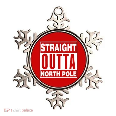 Straight Outta North Pole Ornament