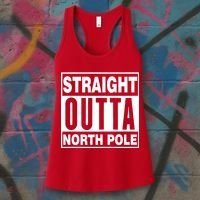 Straight Outta North Pole Women's Tank Top thumb 3