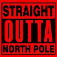 Straight Outta North Pole Santa Hat thumb 1
