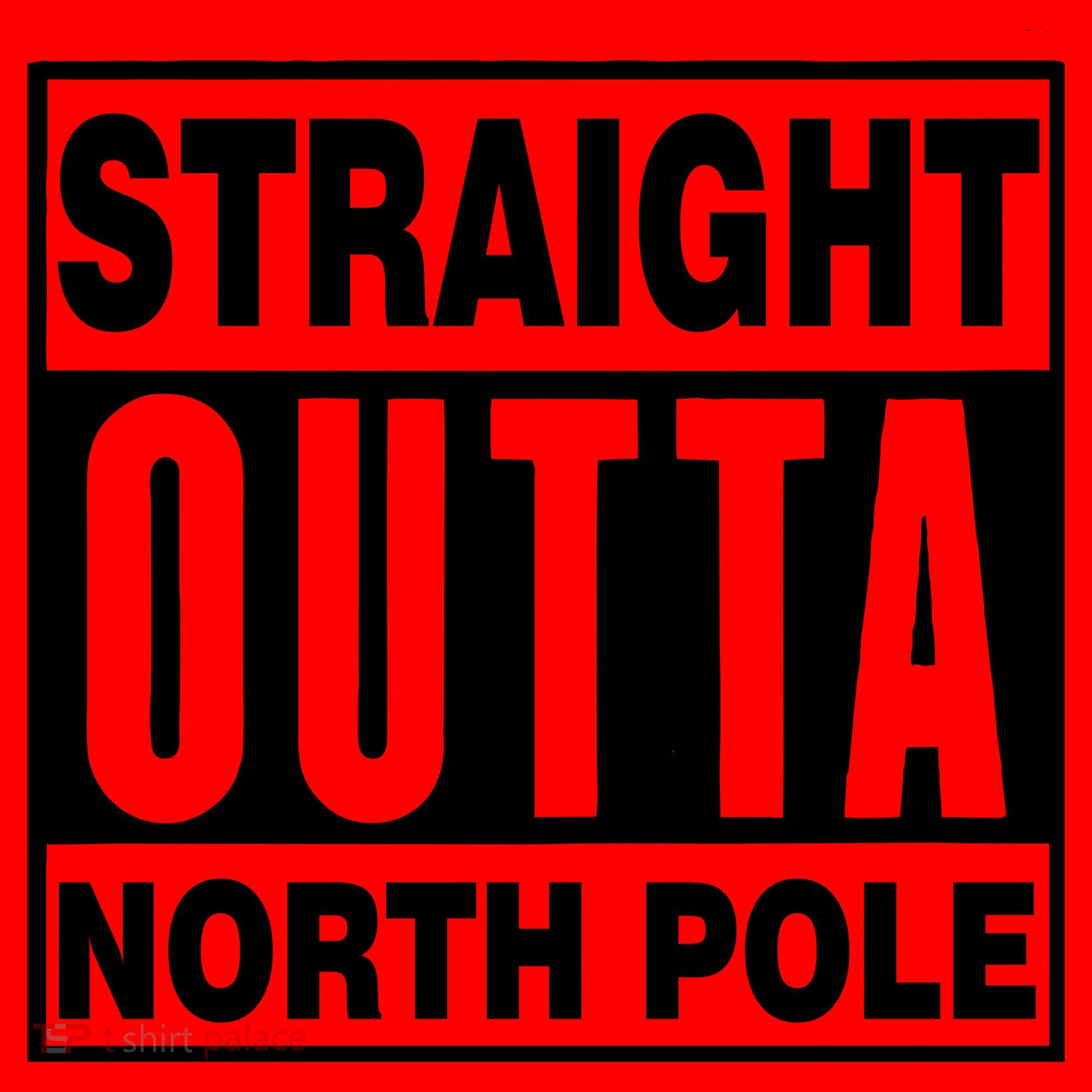 Straight Outta North Pole Santa Hat