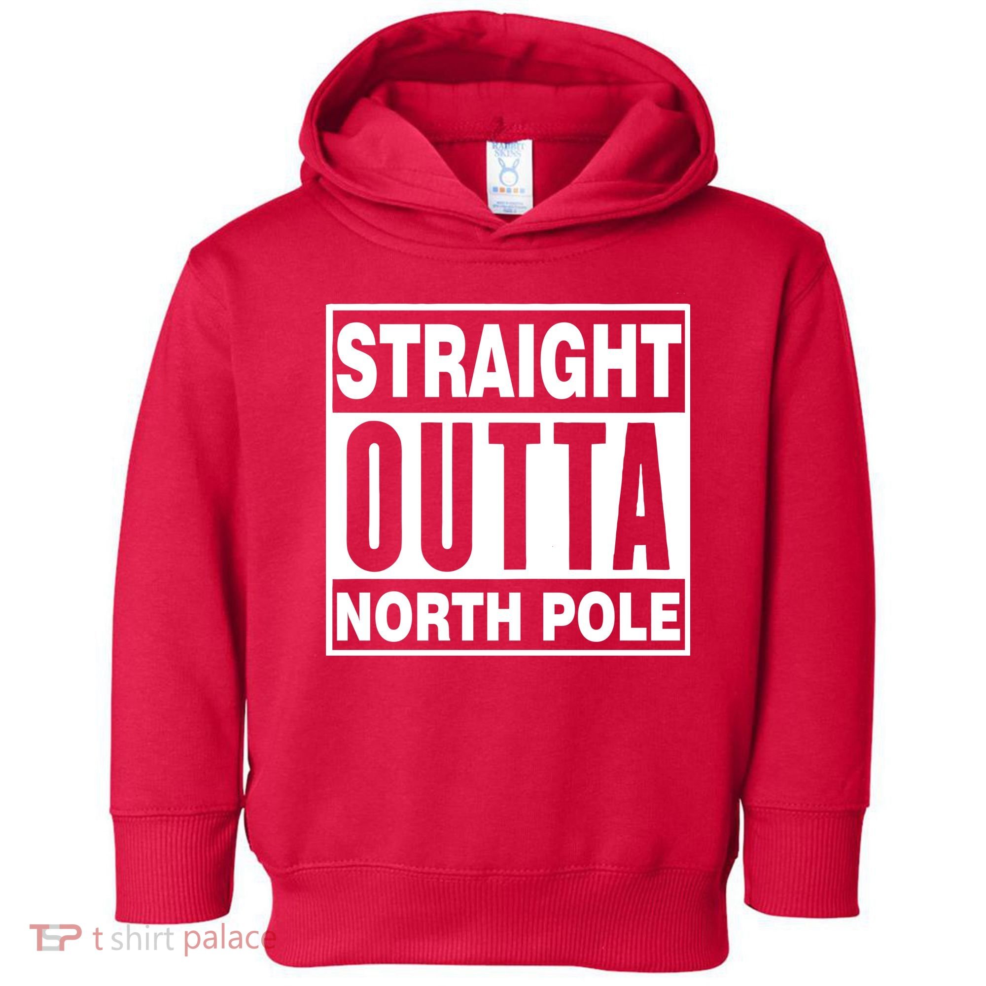 Straight Outta North Pole Toddler Hoodie