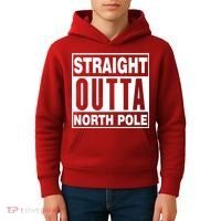 Straight Outta North Pole Kids Hoodie thumb 4