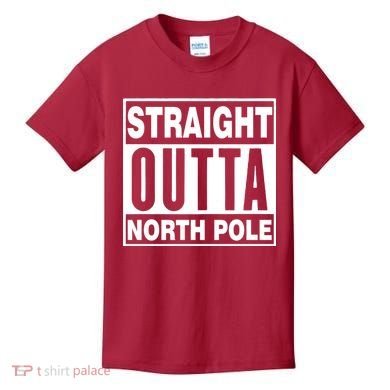 Straight Outta North Pole Kids T-Shirt