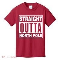 Straight Outta North Pole Kids T-Shirt thumb 0