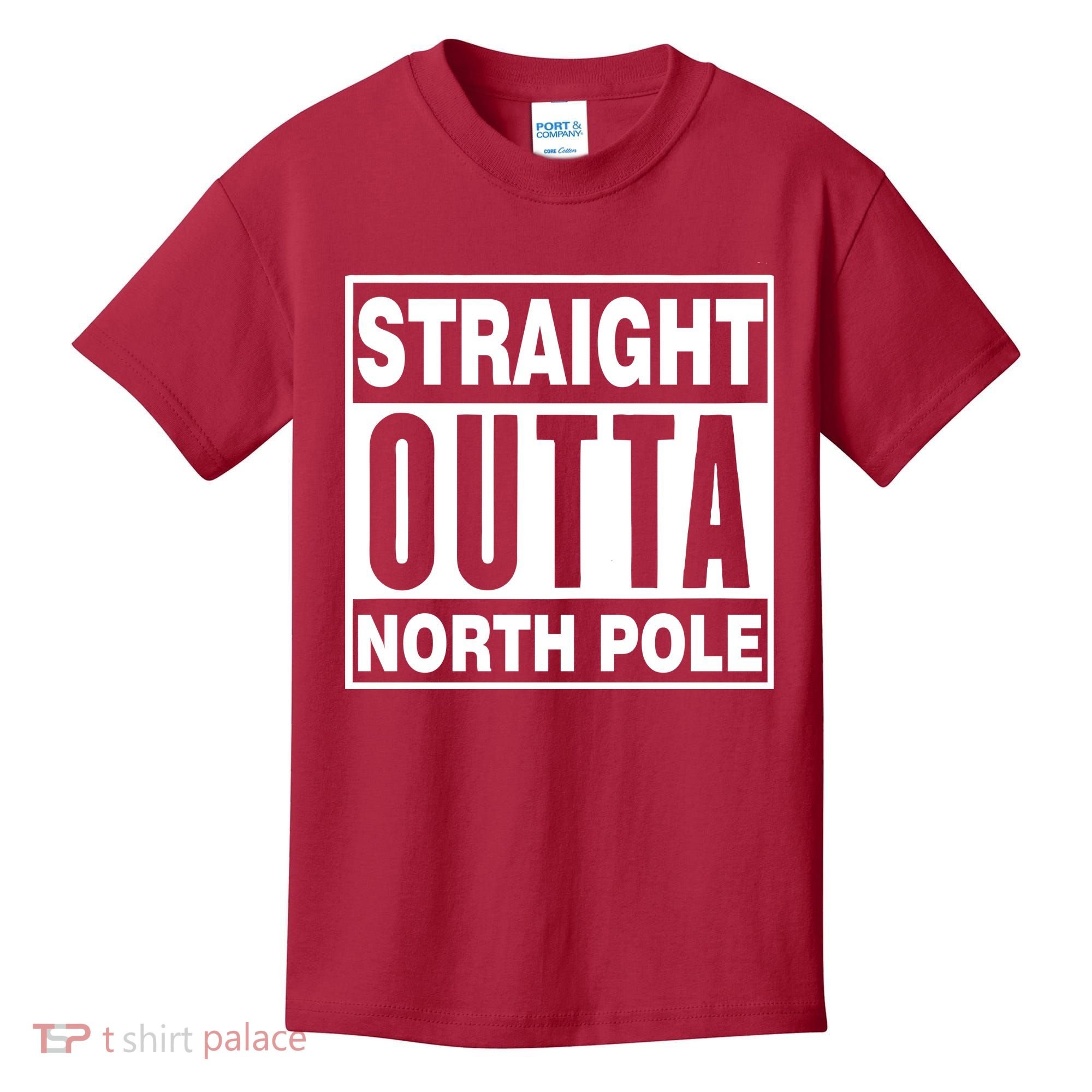 Straight Outta North Pole Kids T-Shirt