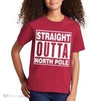 Straight Outta North Pole Kids T-Shirt thumb 2