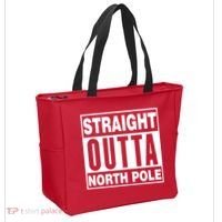 Straight Outta North Pole Tote Bag thumb 2