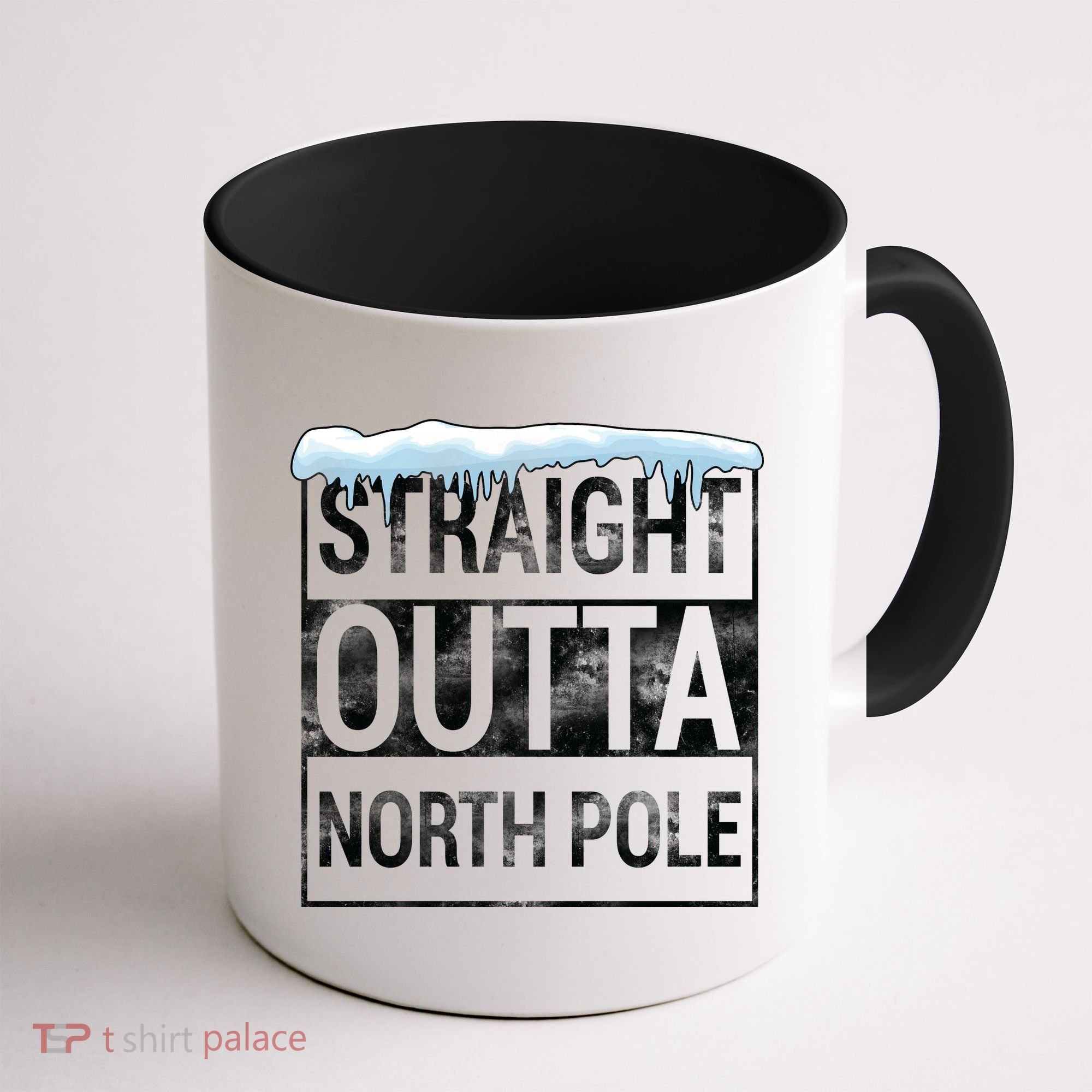 Straight Outta North Pole Funny Christmas Coffee Mug