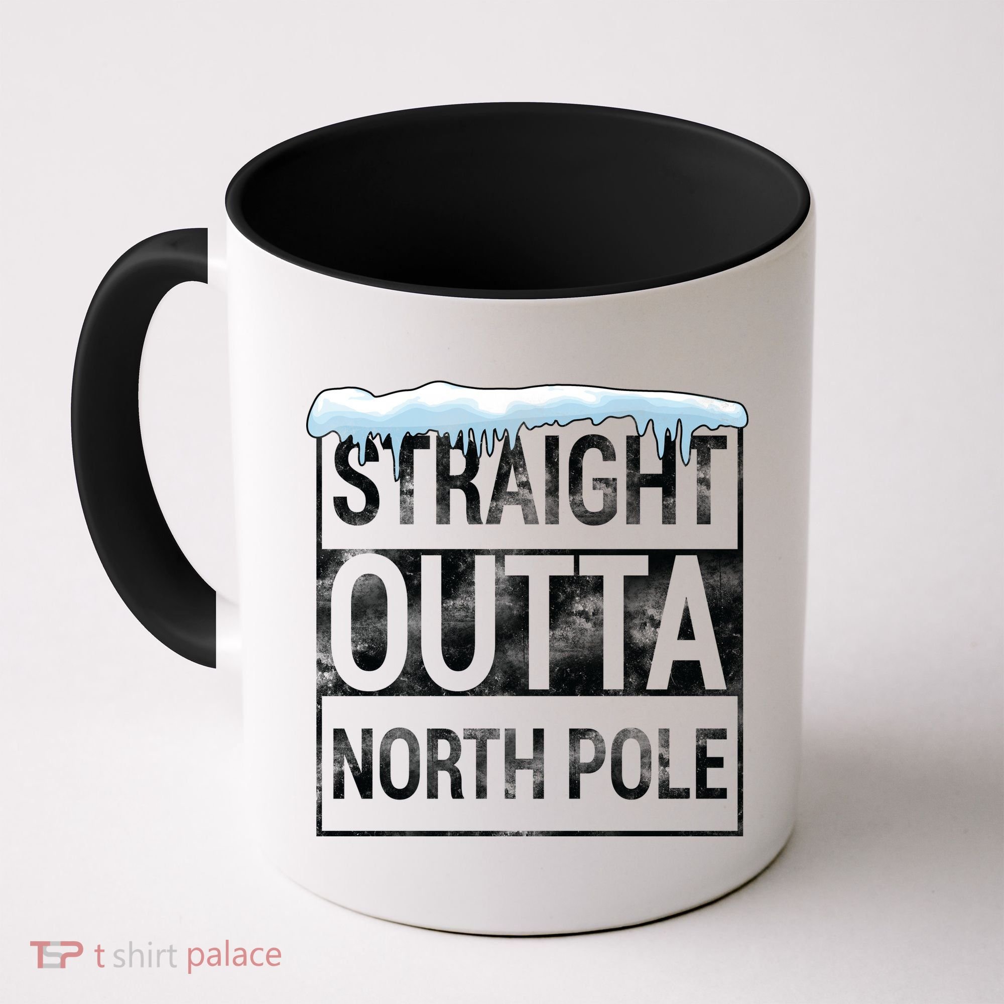 Straight Outta North Pole Funny Christmas Coffee Mug
