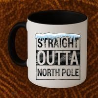Straight Outta North Pole Funny Christmas Coffee Mug thumb 2