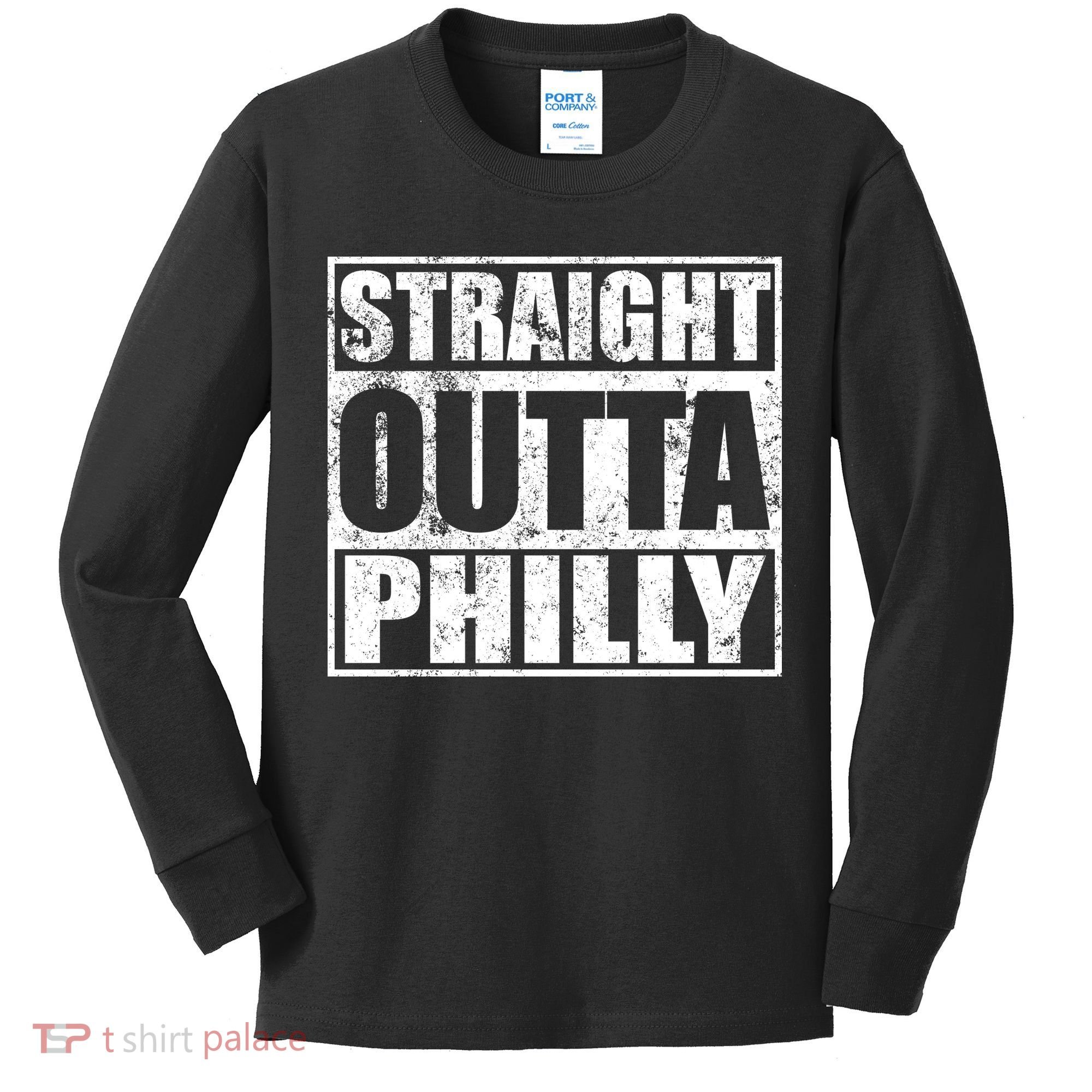 Straight Outta Philly Kids Long Sleeve Shirt