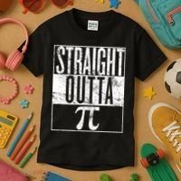 Straight Outta Pi Kids T-Shirt thumb 3