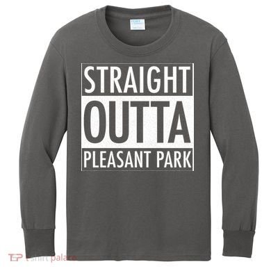 Straight Outta Pleasant Park Kids Long Sleeve Shirt