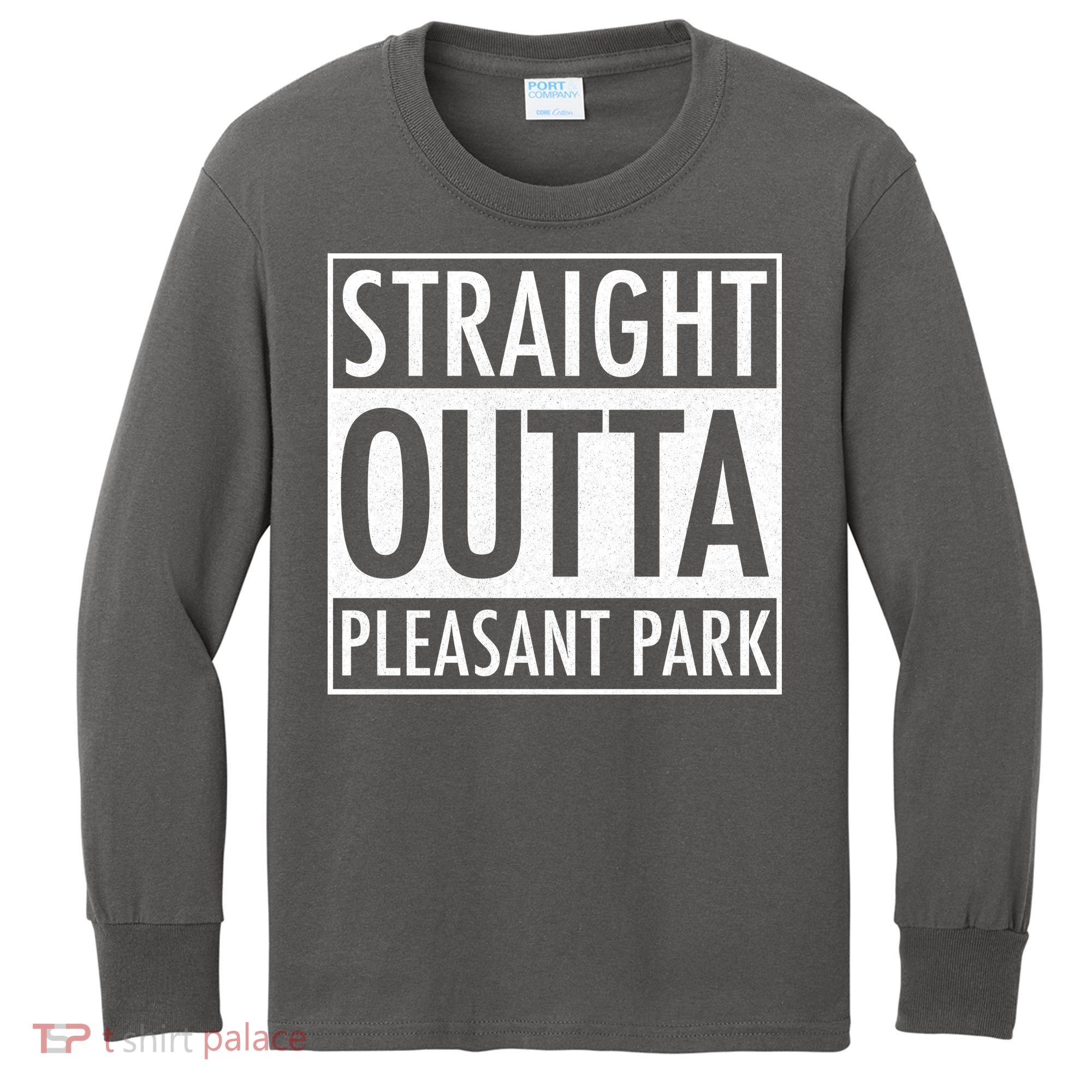 Straight Outta Pleasant Park Kids Long Sleeve Shirt