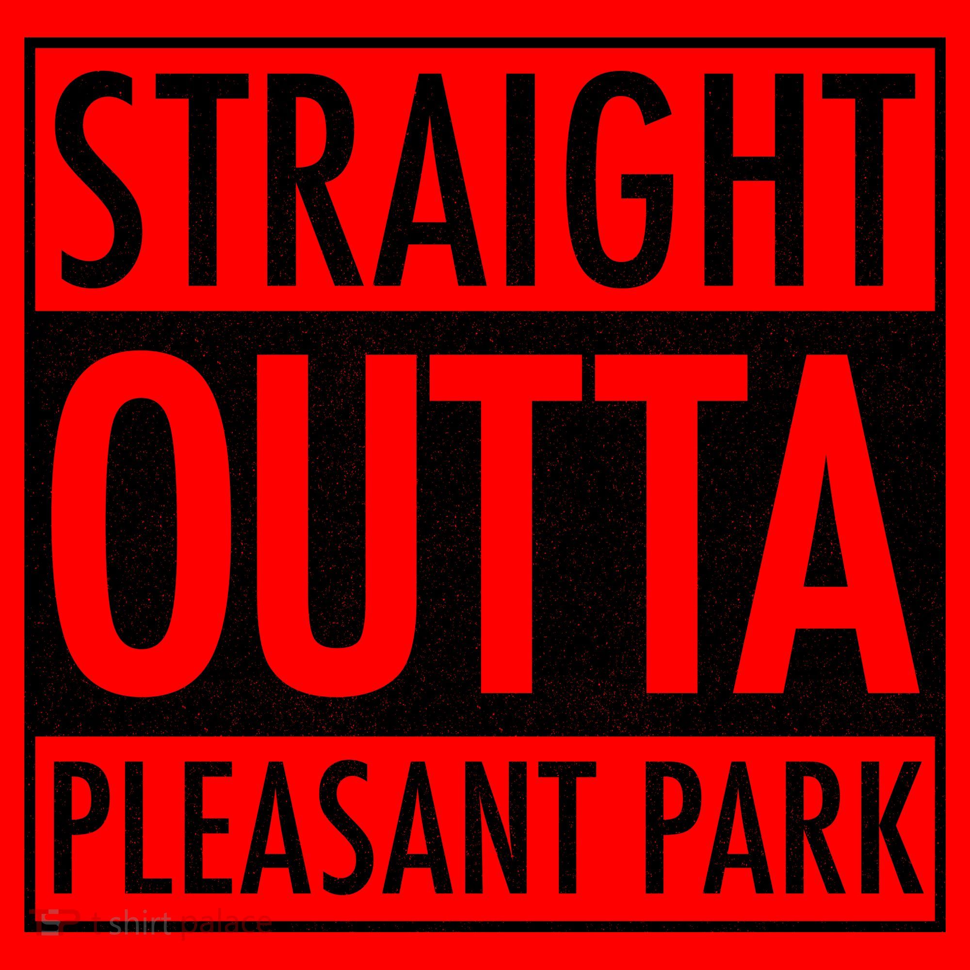 Straight Outta Pleasant Park Santa Hat