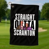 Straight Outta Scranton Golf Towel thumb 1
