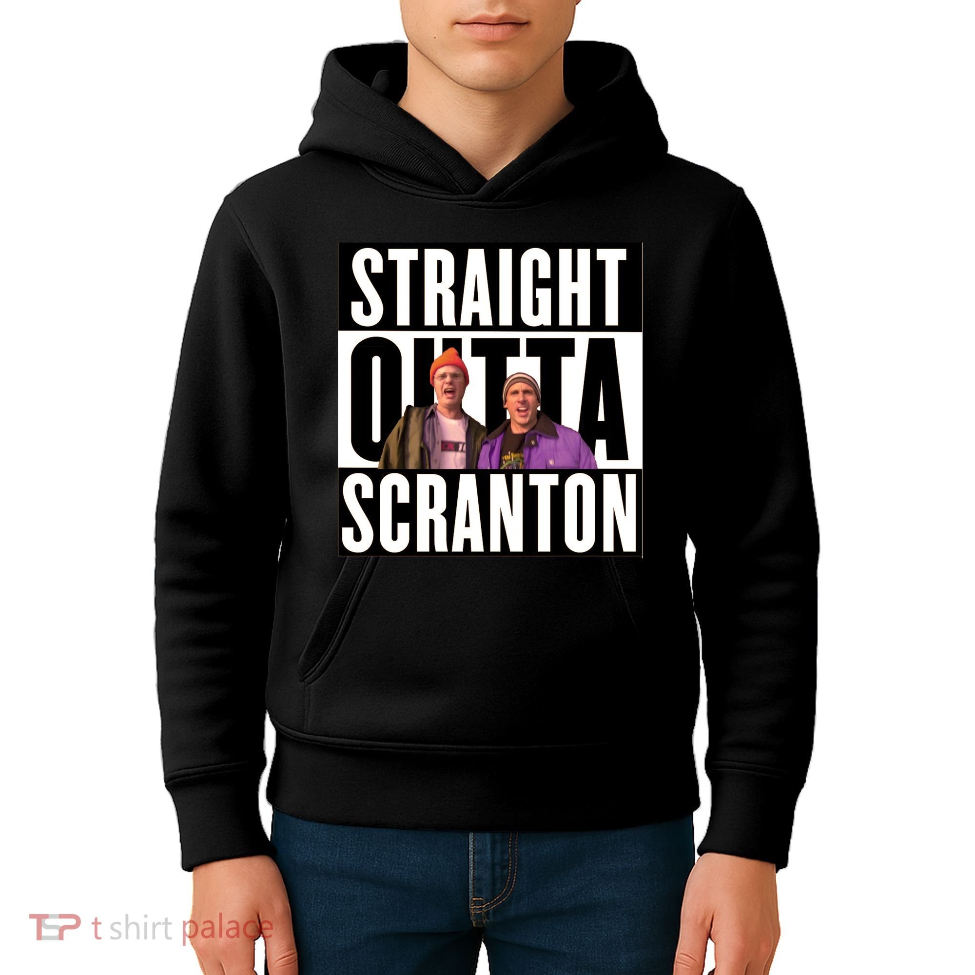 Straight Outta Scranton Kids Hoodie