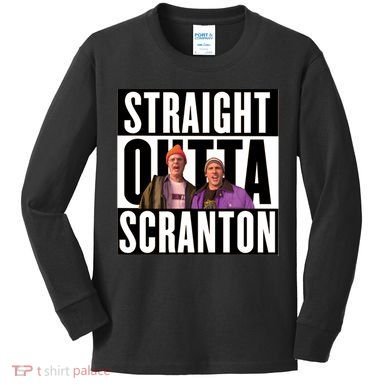 Straight Outta Scranton Kids Long Sleeve Shirt