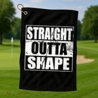 Straight Outta Shape Golf Towel thumb 1