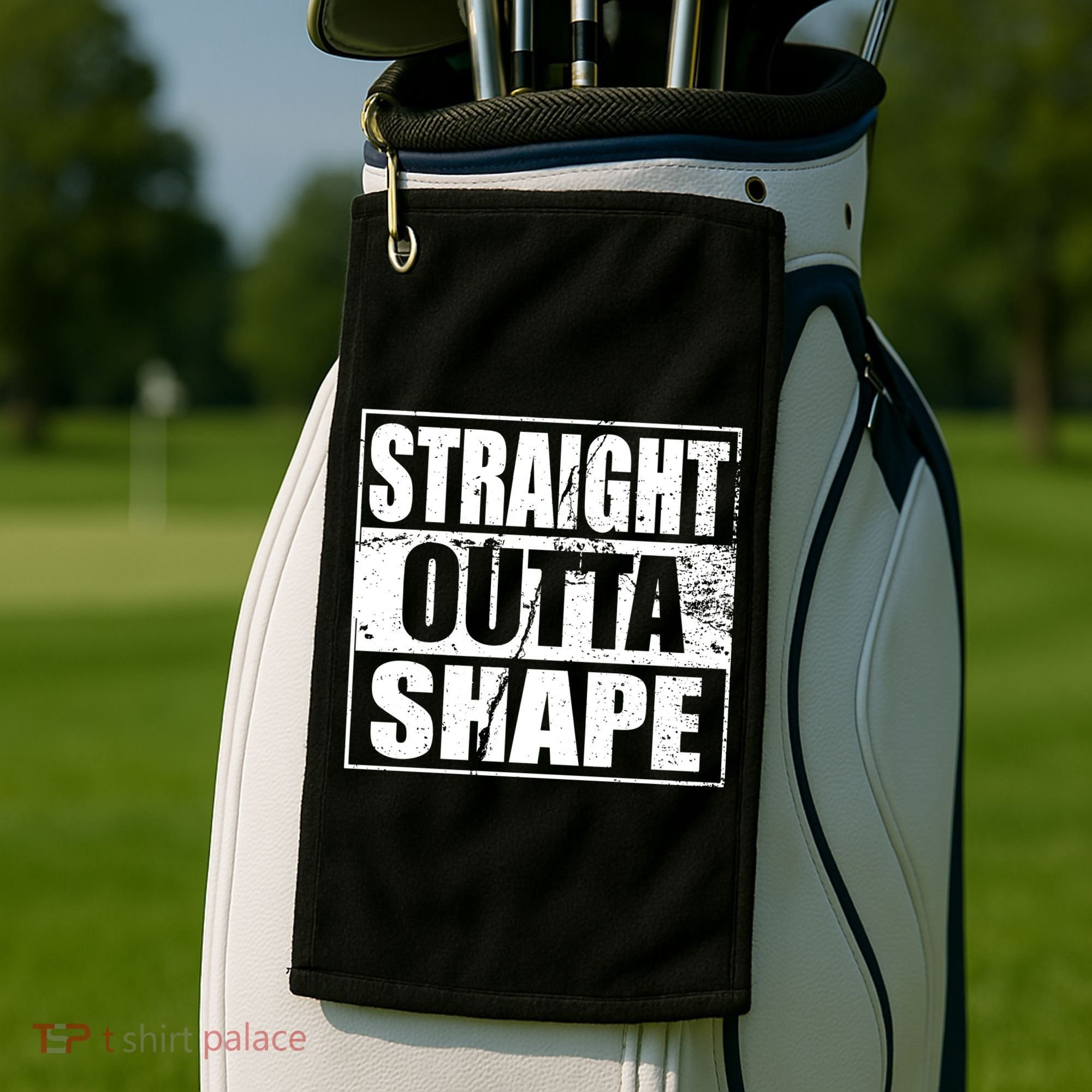 Straight Outta Shape Golf Towel