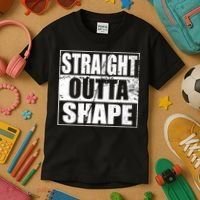 Straight Outta Shape Kids T-Shirt thumb 3