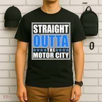 Straight Outta The Motor City Detroit, Michigan T-Shirt thumb 6