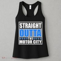 Straight Outta The Motor City Detroit, Michigan Women's Tank Top thumb 3