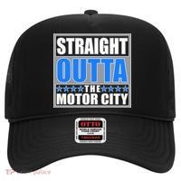 Straight Outta The Motor City Detroit, Michigan Hat thumb 0
