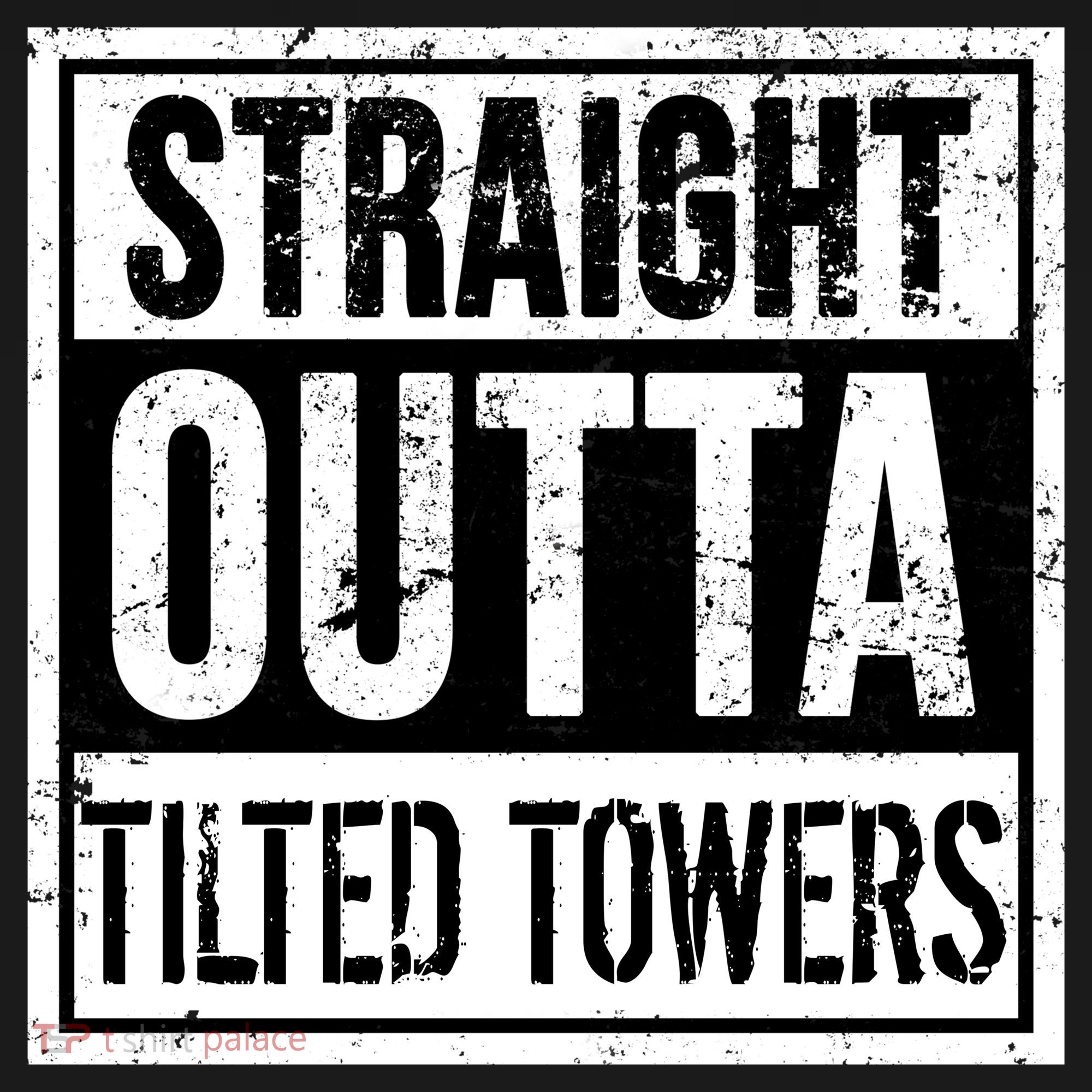 Straight Outta Tilted Towers USA-Made Doggie Bandana