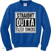 Straight Outta Tilted Towers Kids Sweatshirt thumb 0