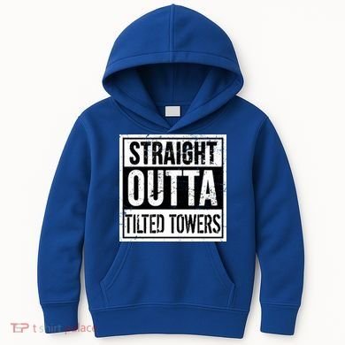 Straight Outta Tilted Towers Kids Hoodie