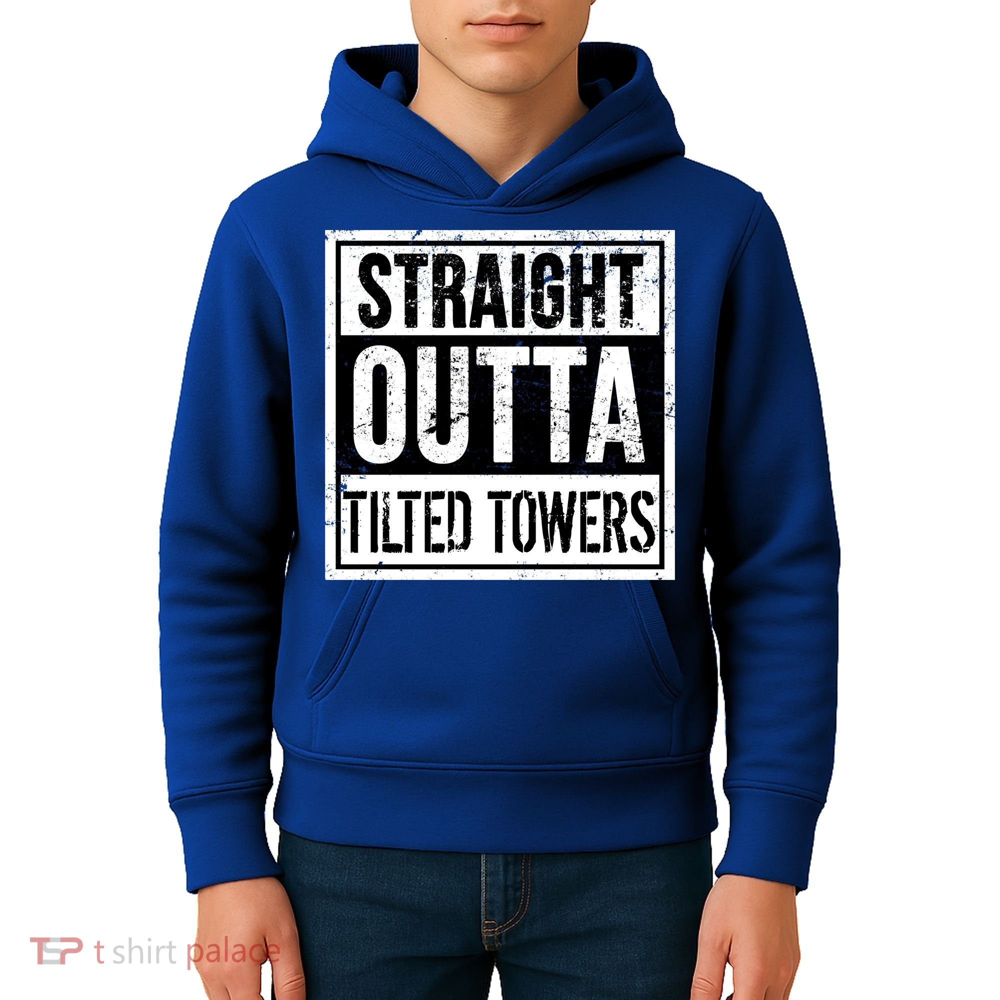 Straight Outta Tilted Towers Kids Hoodie