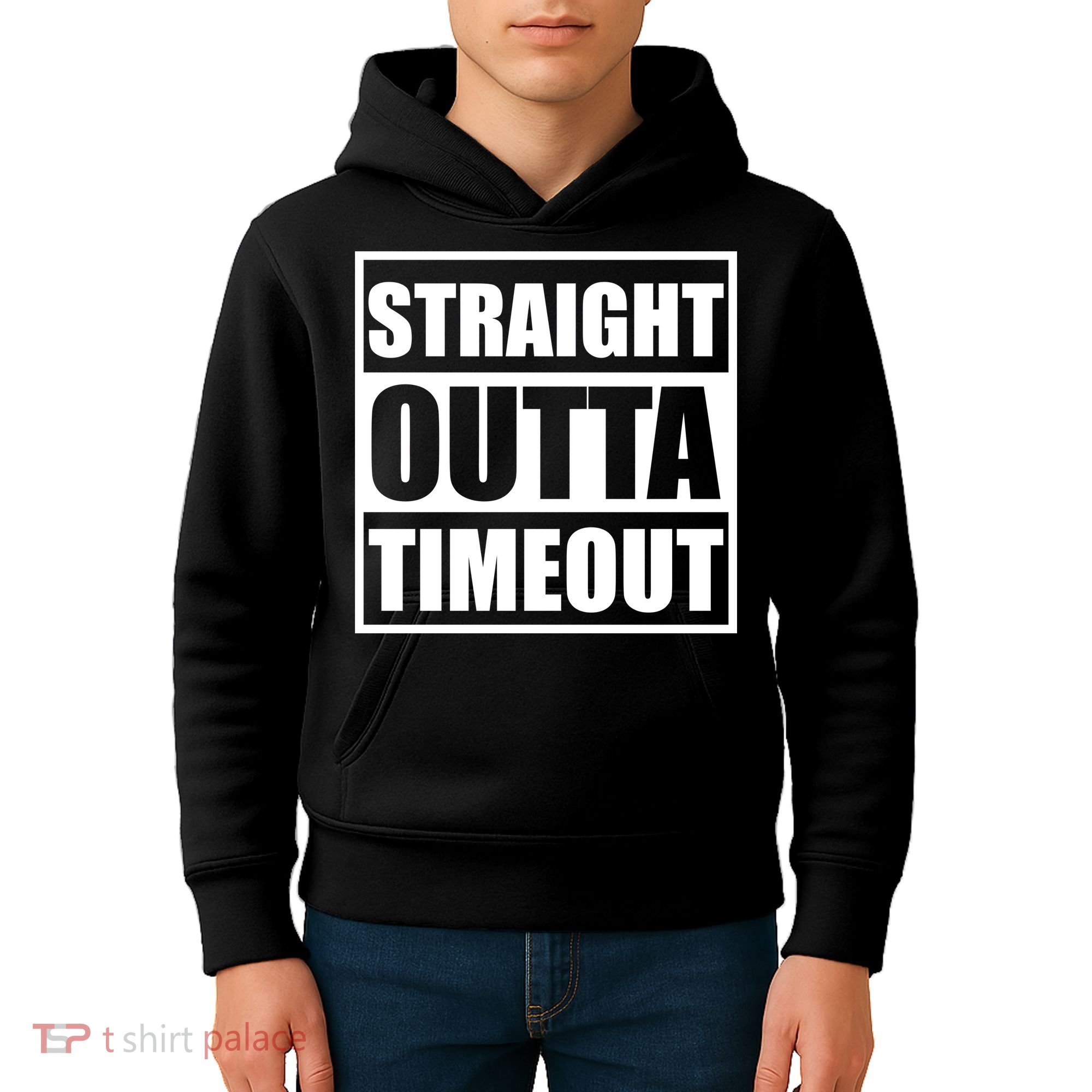 Straight Outta Timeout Kids Hoodie