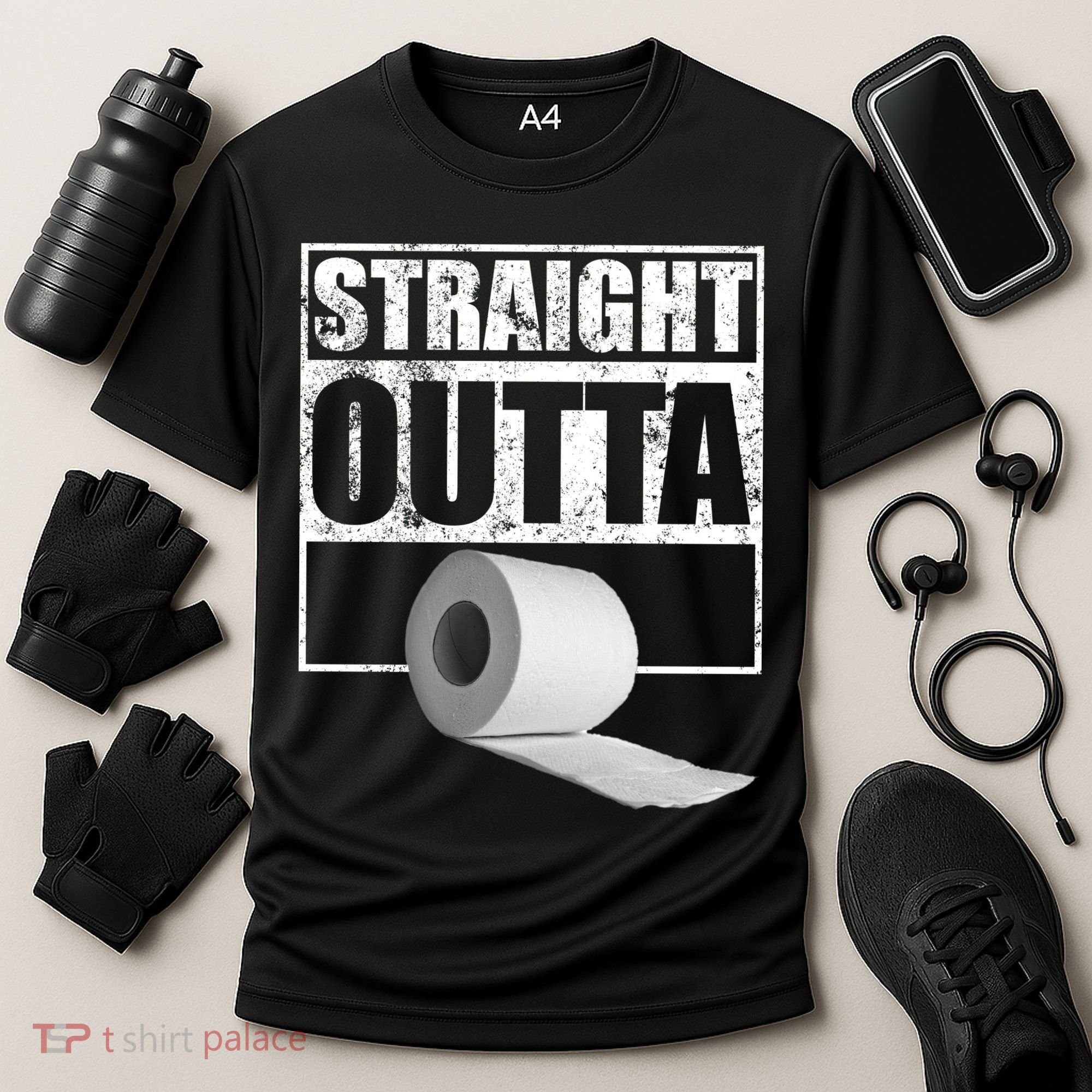 Straight Outta Toilet Paper Cooling Performance Crew T-Shirt