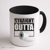Straight Outta Toilet Paper Coffee Mug thumb 1