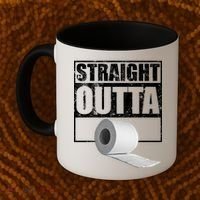 Straight Outta Toilet Paper Coffee Mug thumb 2