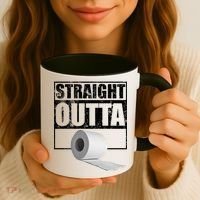 Straight Outta Toilet Paper Coffee Mug thumb 3