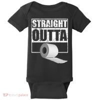 Straight Outta Toilet Paper Baby Bodysuit thumb 0