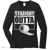 Straight Outta Toilet Paper Women's Long Sleeve Shirt thumb 0
