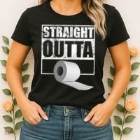 Straight Outta Toilet Paper Women's T-Shirt thumb 2