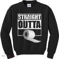Straight Outta Toilet Paper Kids Sweatshirt thumb 0