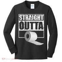 Straight Outta Toilet Paper Kids Long Sleeve Shirt thumb 0