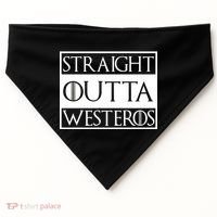 Straight Outta Westeros USA-Made Doggie Bandana thumb 0