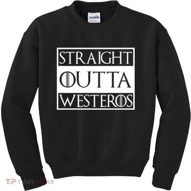 Straight Outta Westeros Kids Sweatshirt